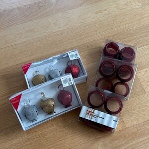 NAPKIN RINGS & nib PLACE or Photo HOLDERS - holidays/Christmas/Valentines